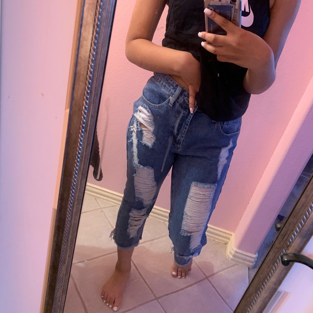 These are  fashion nova ripped jeans
